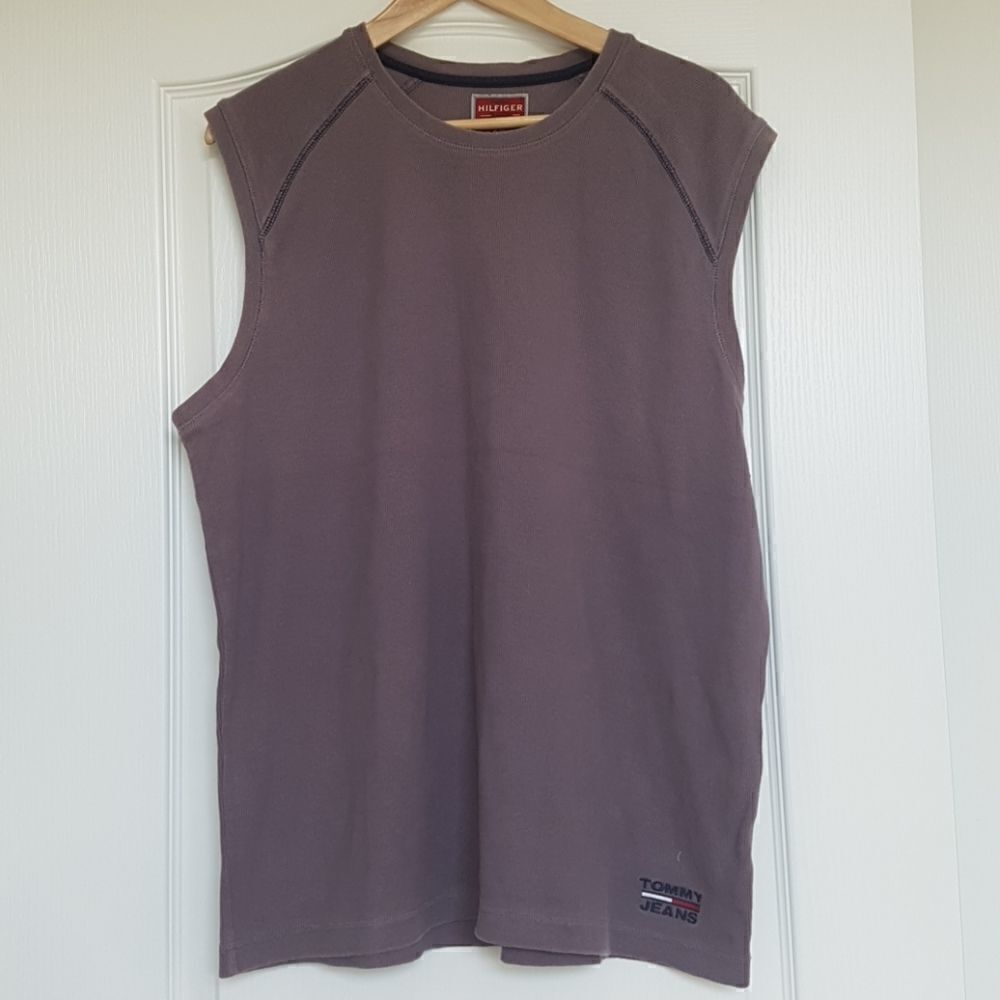 2/$20 Tommy Hilfiger men XL grey top shirt
